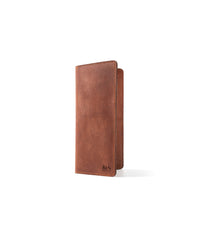 Handmade Brown Long Leather Wallet