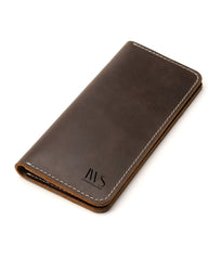 Chestnut Long Leather Wallet