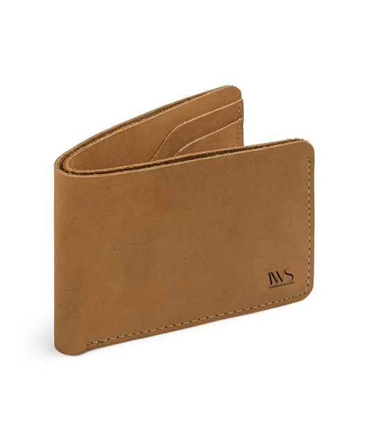 Men’s Handmade Camel Brown Suede Leather Wallet