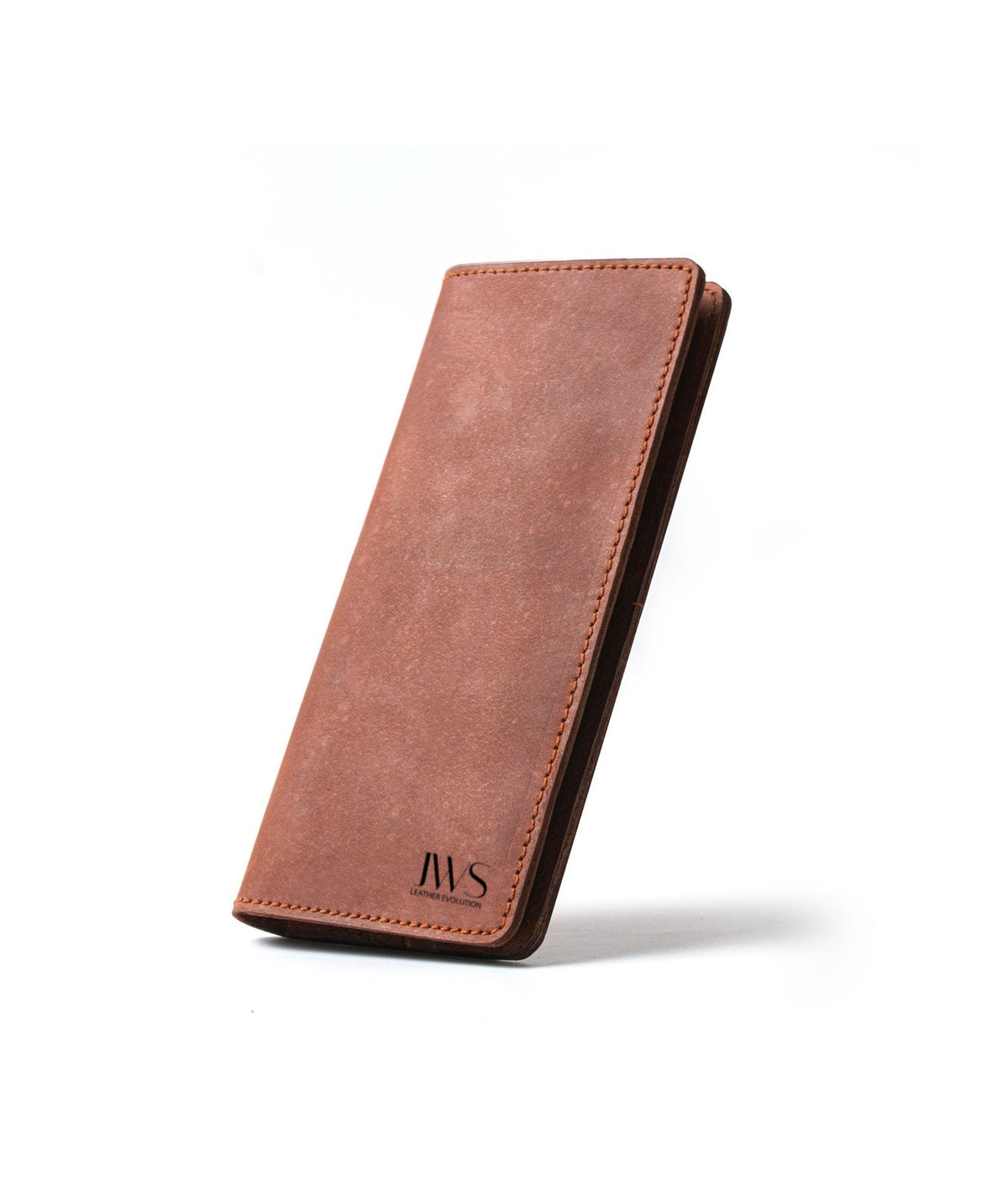 Handmade Brown Long Leather Wallet