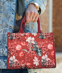 Red Flower Canvas Bag